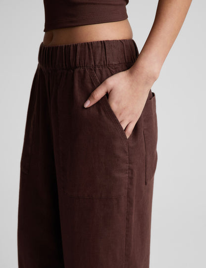 Beyond Yoga SoftWash Linen Easy Wide Leg Pant 29 Women's
