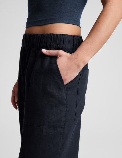 Beyond Yoga SoftWash Linen Easy Wide Leg Pant 29 Women's