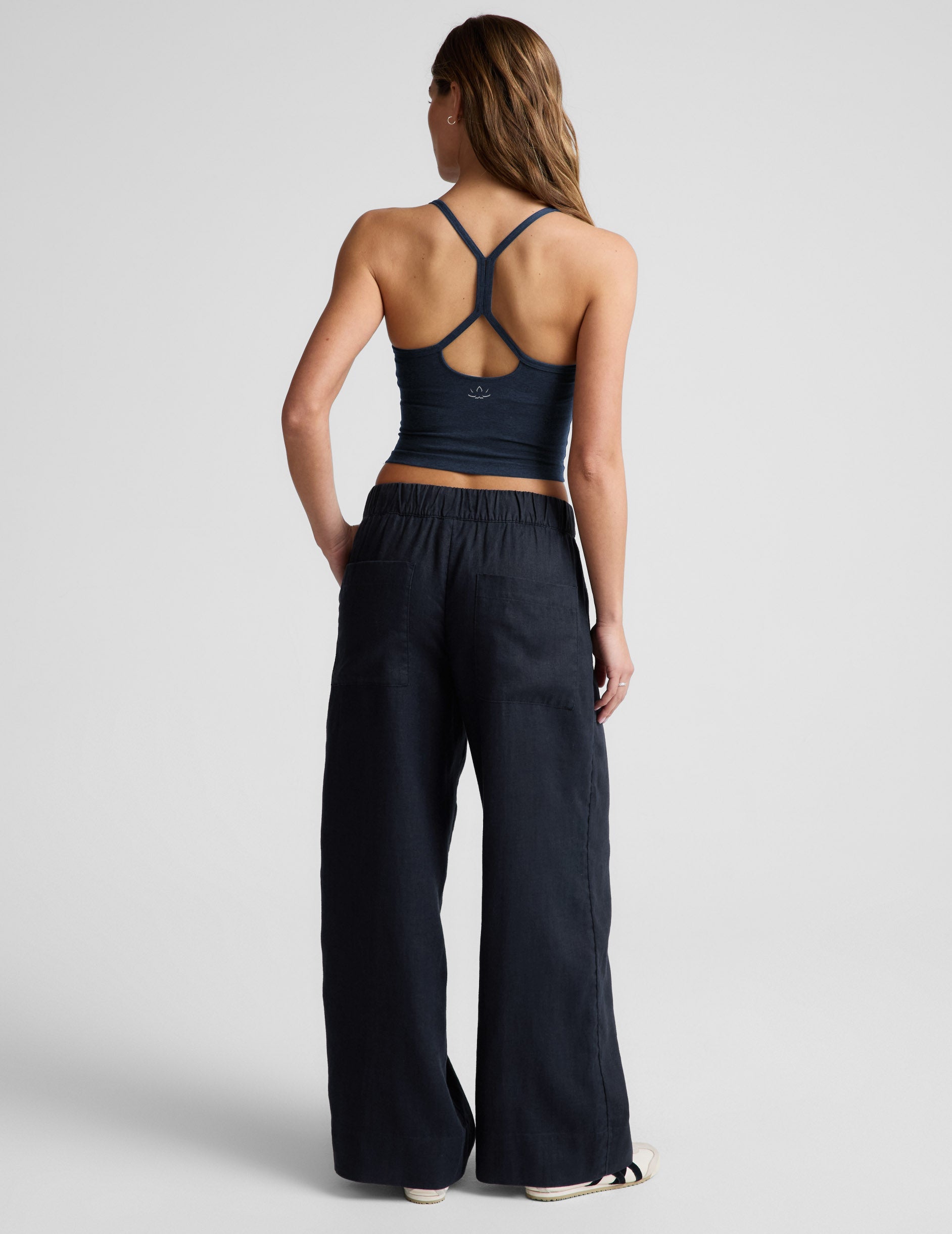 Beyond Yoga SoftWash Linen Easy Wide Leg Pant 31 Women's