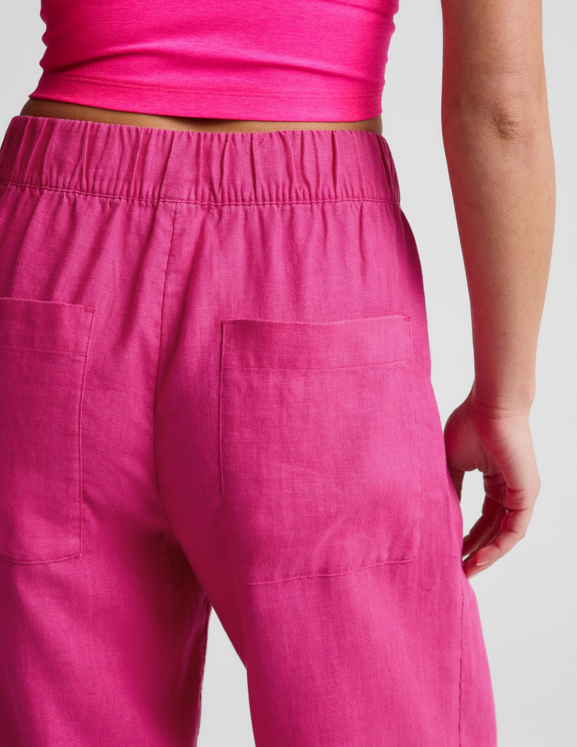 Beyond Yoga SoftWash Linen Easy Wide Leg Pant 29 Women's