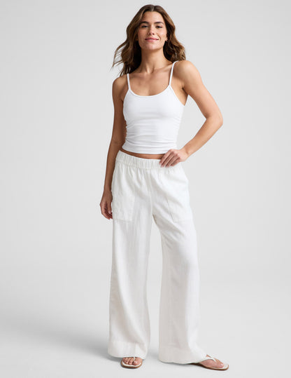 Beyond Yoga SoftWash Linen Easy Wide Leg Pant 29 Women's