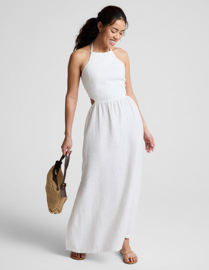 Beyond Yoga SoftWash Linen Halter Dress Women's