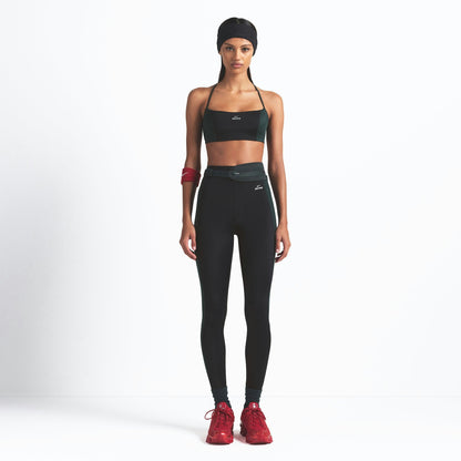 Skims Nikeskims Shine Drawcord Stirrup 26" Legging Obsidian And Dark Teal