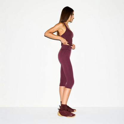 Skims Nikeskims Matte Crop 17" Legging Currant
