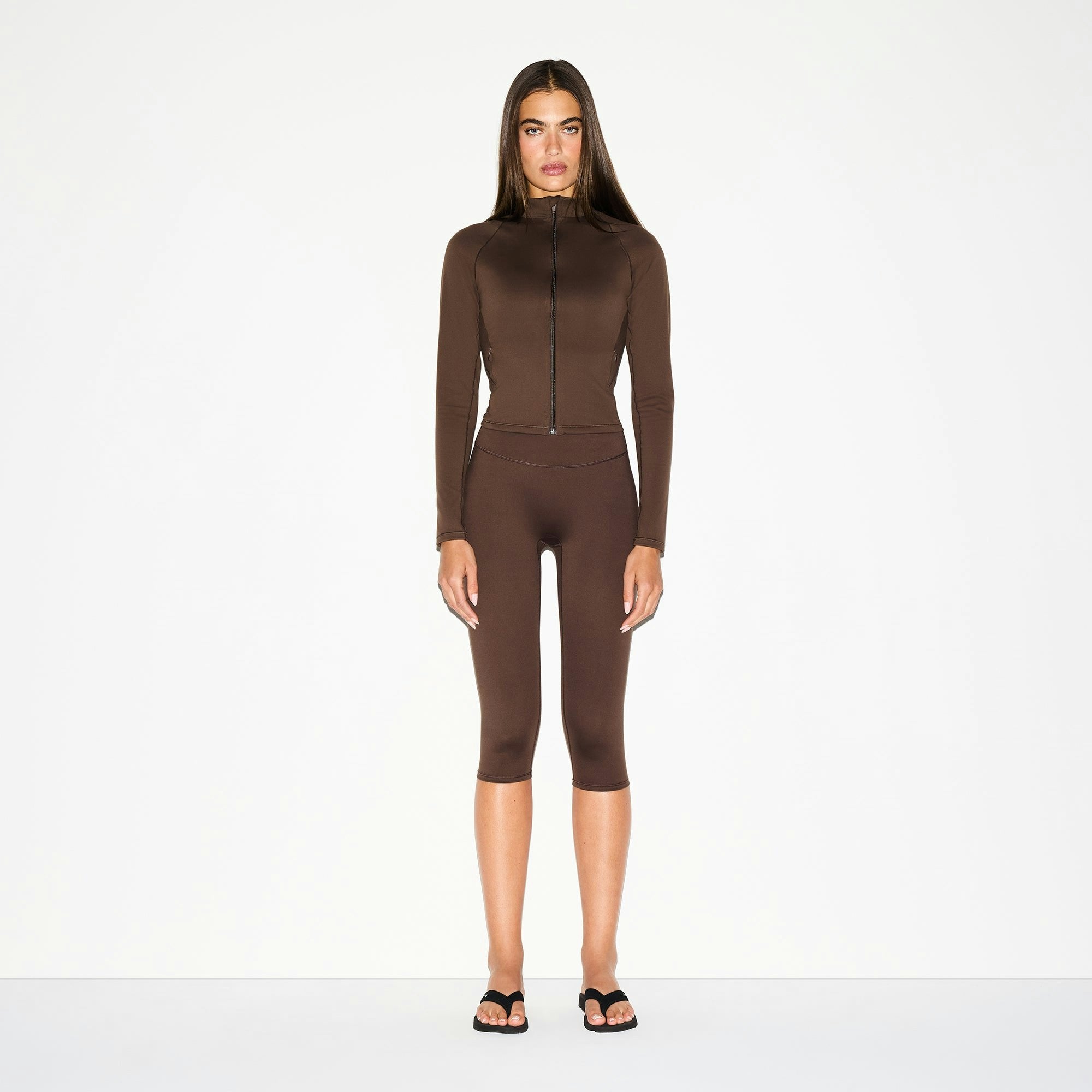 Skims Nikeskims Matte Crop 17" Legging Dark Sepia