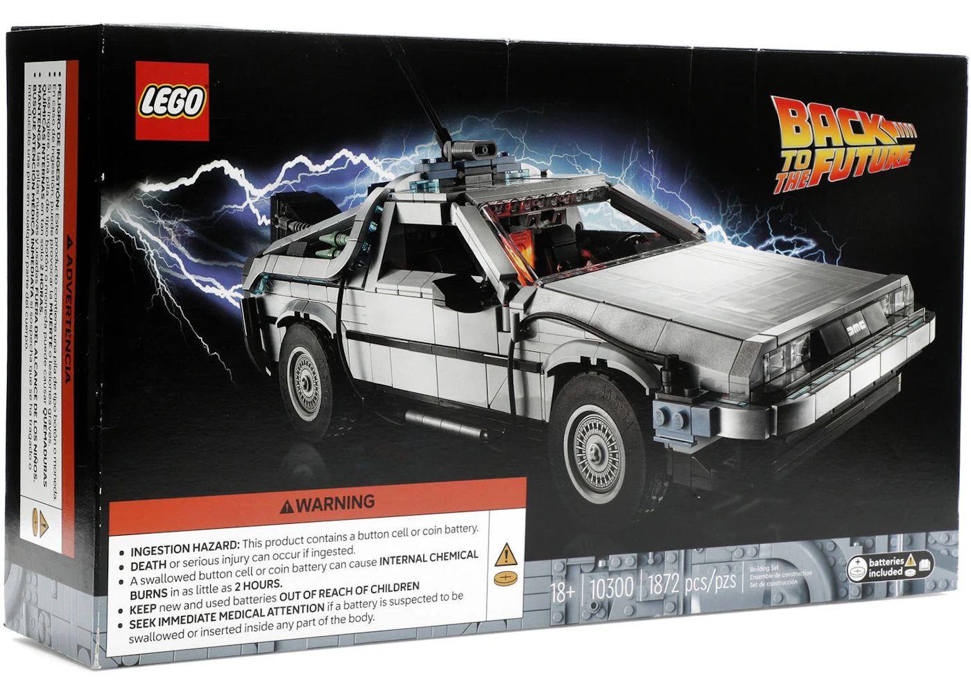 Lego Back To The Future Delorean Time Machine Set 10300
