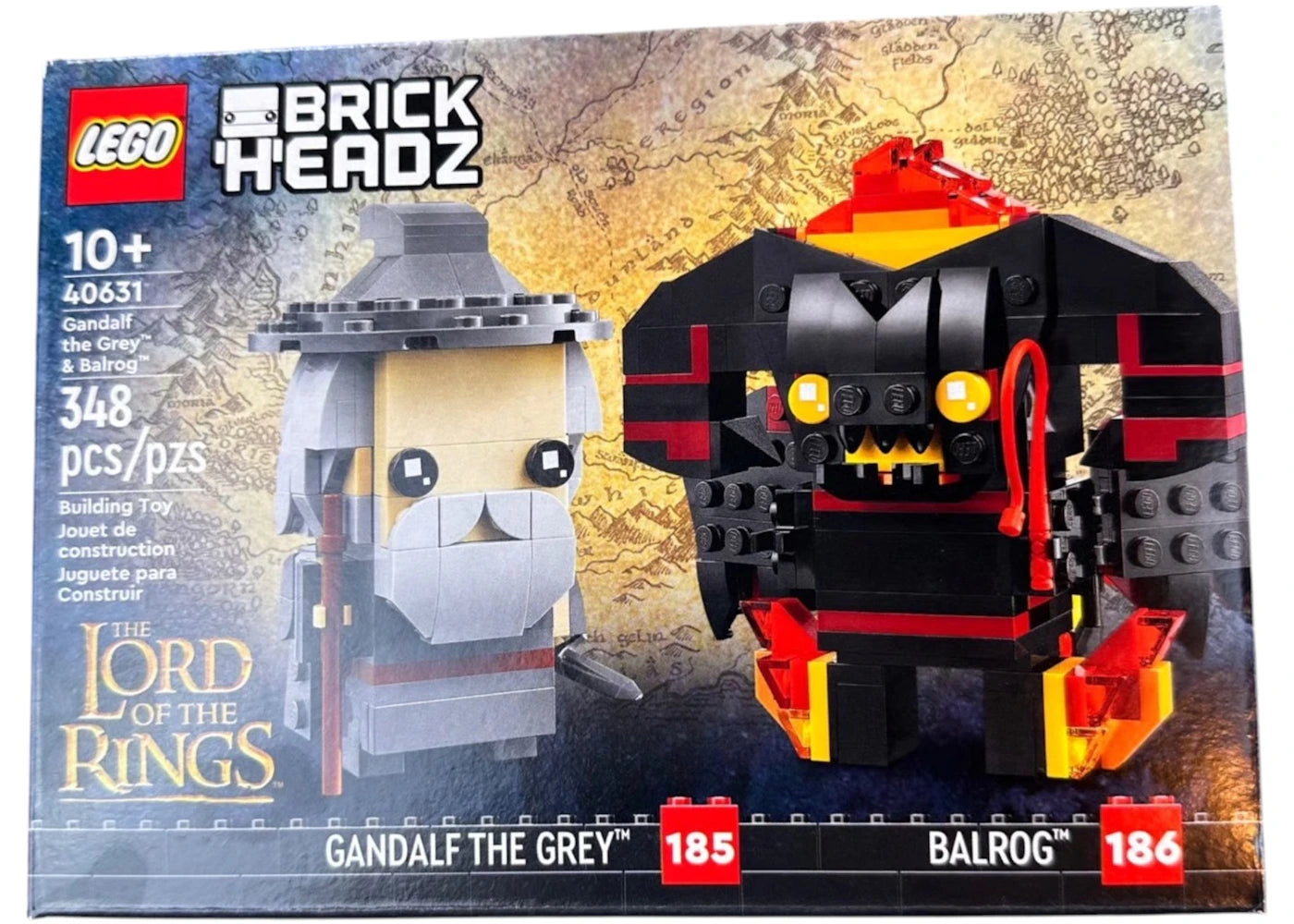 Lego Brick Headz Lord Of The Rings Gandalf The Grey & Balrog Set 40631