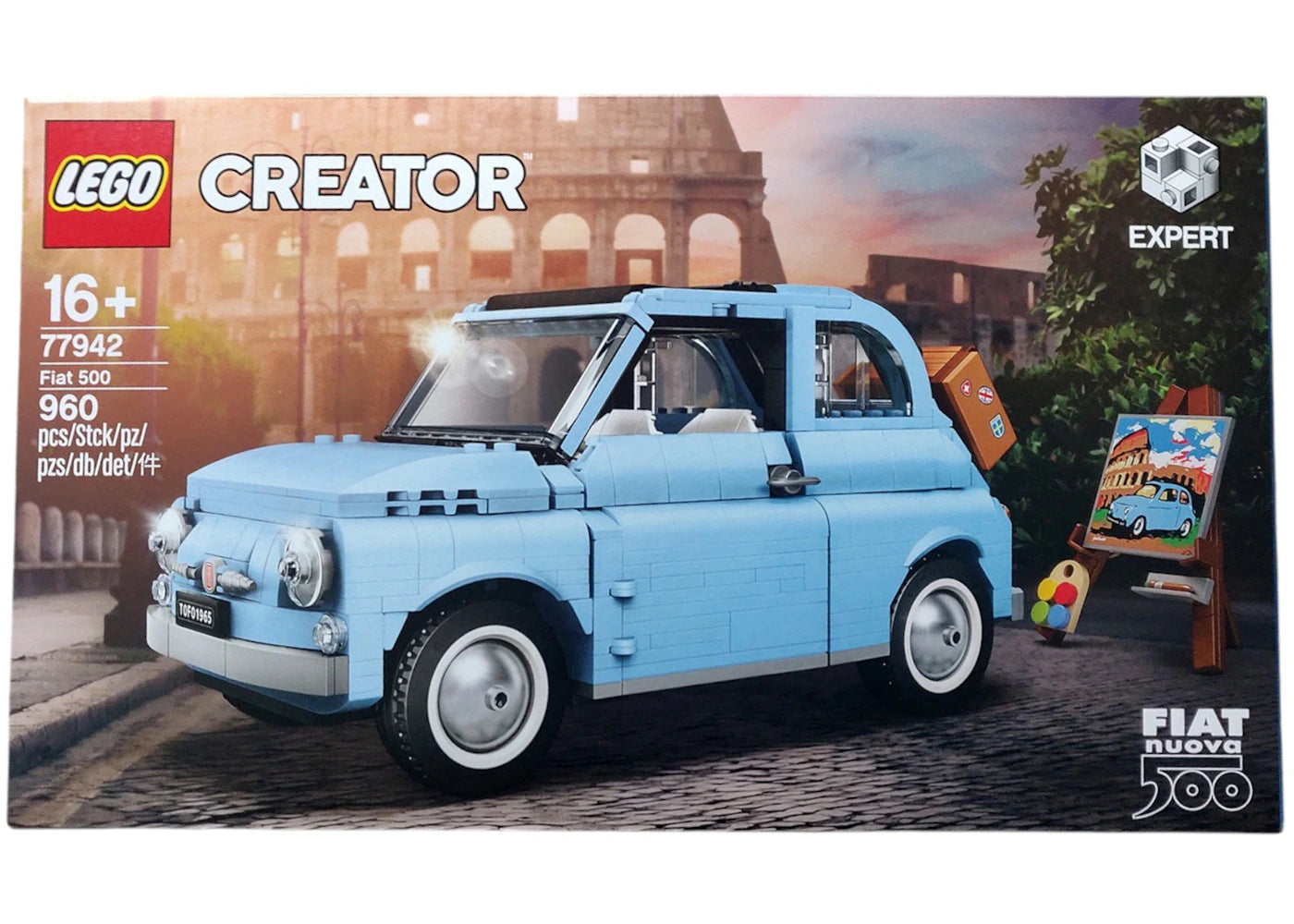 Lego Creator Fiat 500 Uk Exclusive Set 77942 Blue