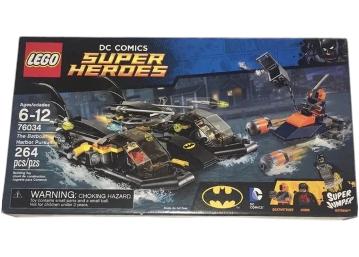 Lego Dc Comics Super Heroes Batboat Harbour Pursuit Set 76034
