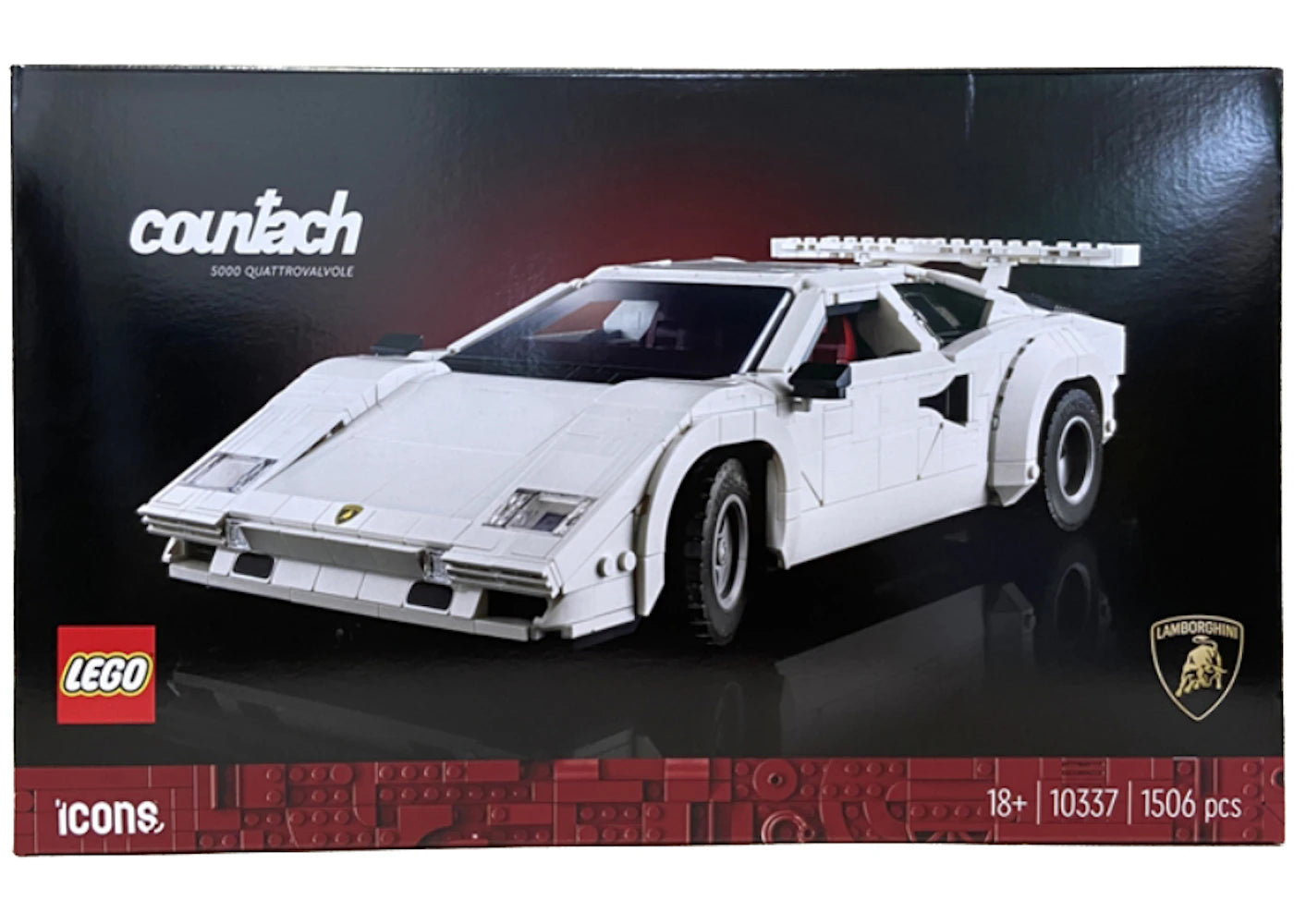 Lego Icons Lamborghini Countach 5000 Quattrovalvole Set 10337