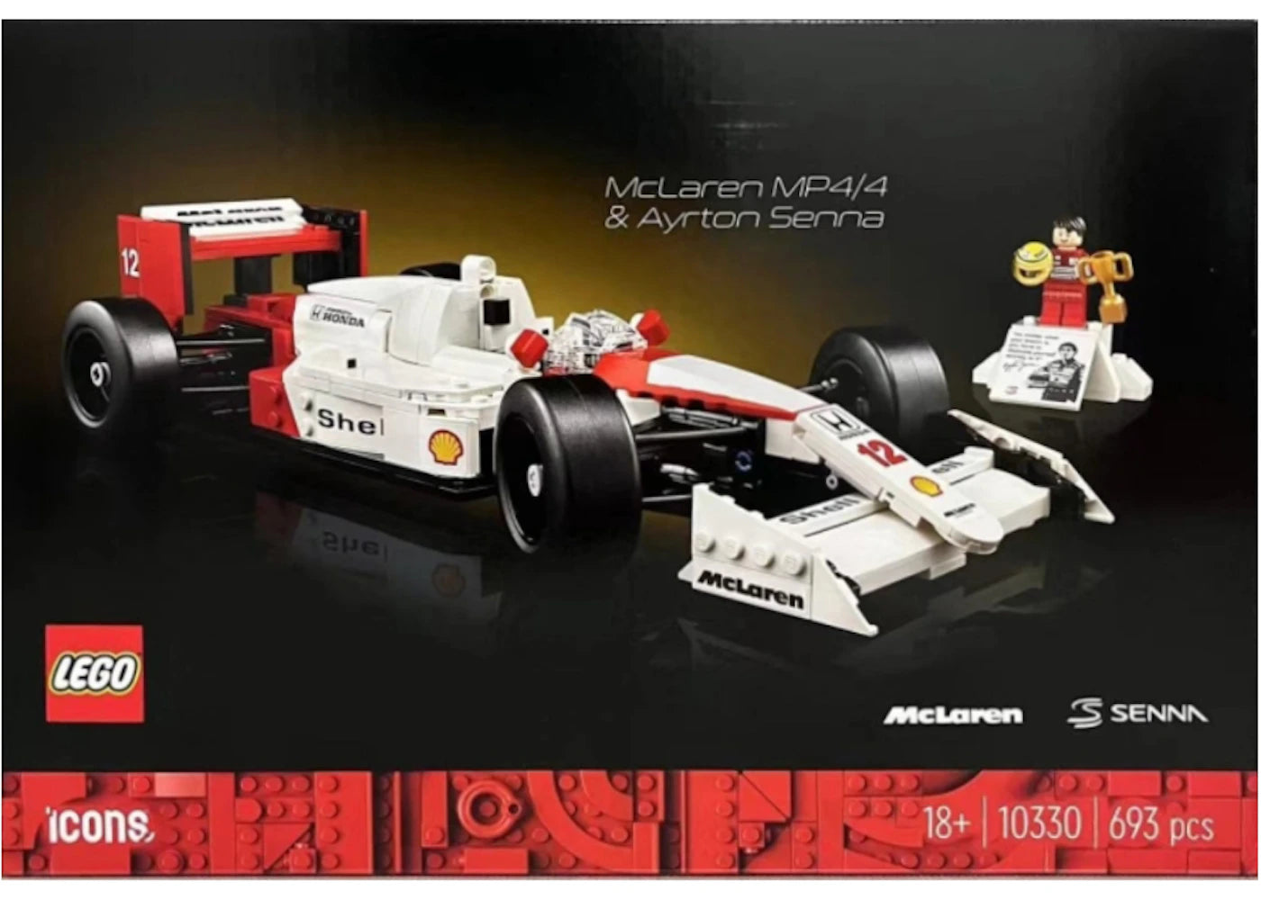 Lego Icons Mclaren Mp4/4 & Ayrton Senna Set 10330