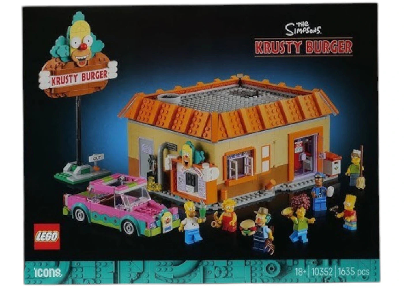 Lego Icons The Simpsons: Krusty Burger Set 10352