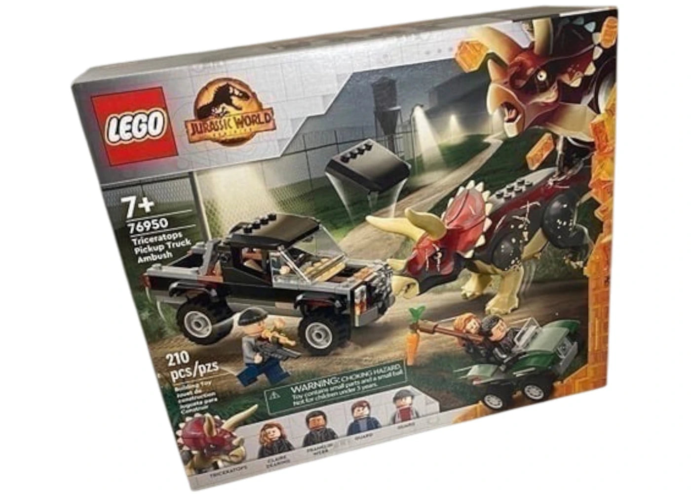 Lego Jurassic World Triceratops Pickup Truck Ambush Set 76950
