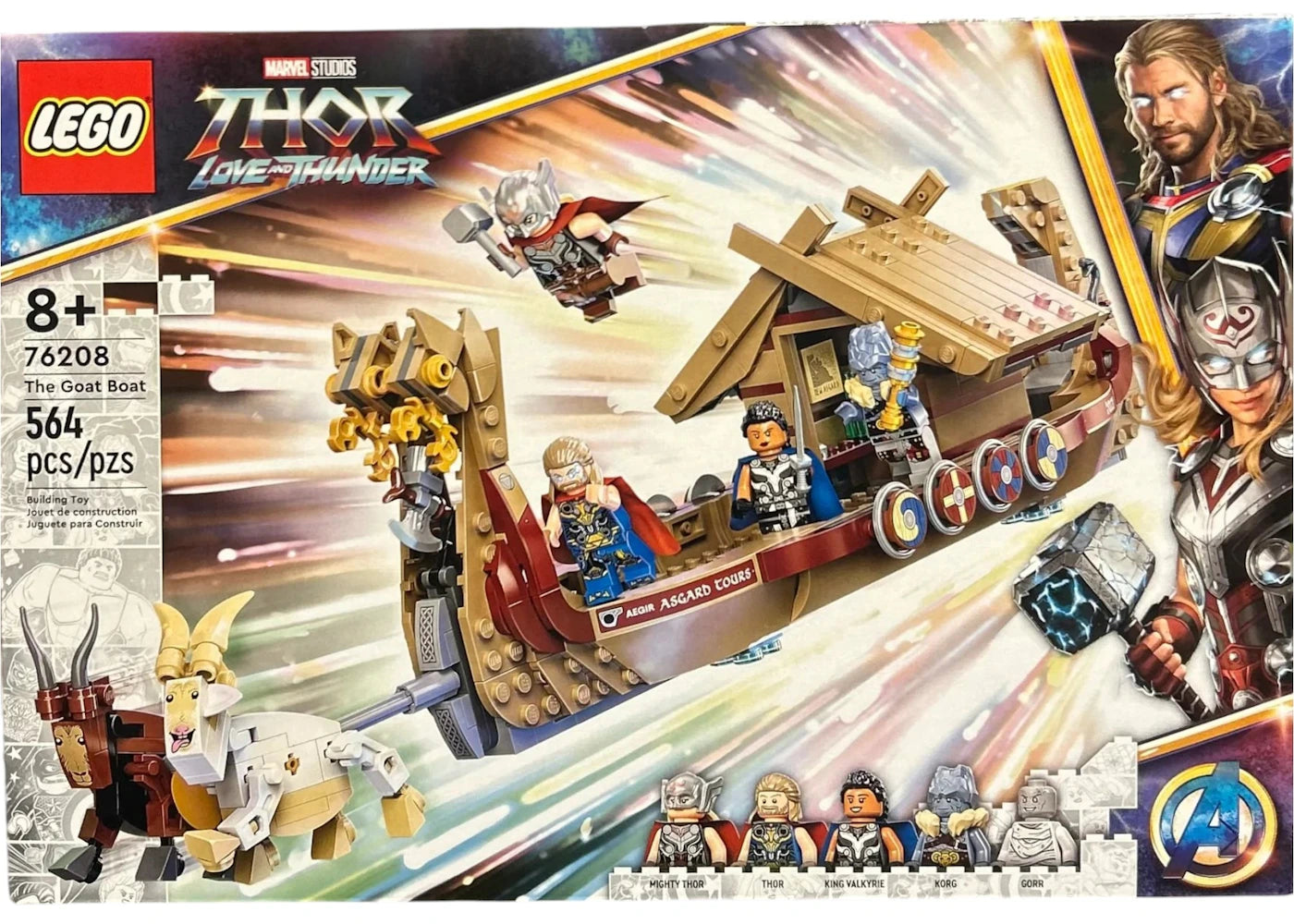 Lego Marvel Studios Thor Love And Thunder The Goat Boat Set 76208