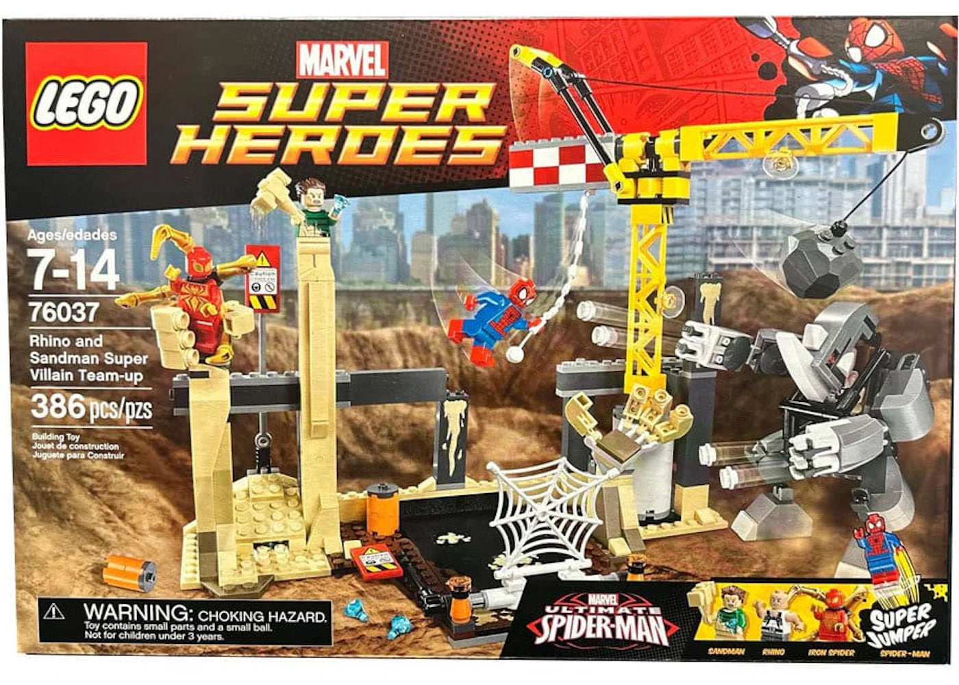 Lego Marvel Super Heroes Rhino And Sandman Super Villain Team-Up Set 76037