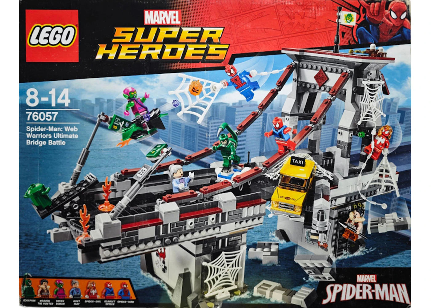 Lego Marvel Super Heroes Spider-Man: Web Warriors Ultimate Bridge Battle Set 76057