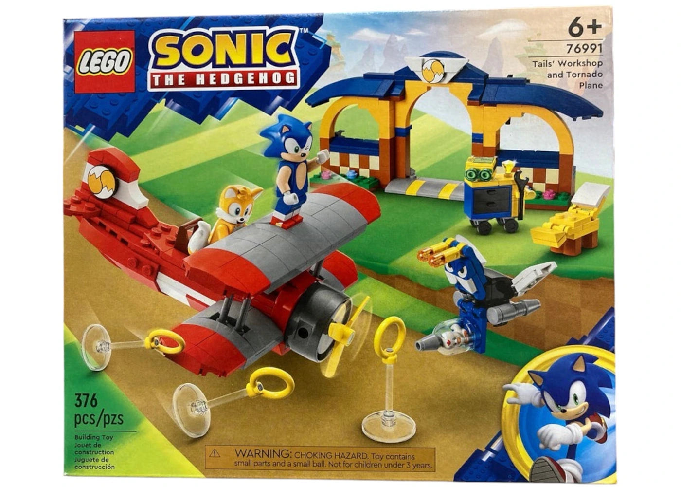 Lego Sonic The Hedgehog Tails' Workshop And Tornado Plane Set 76991
