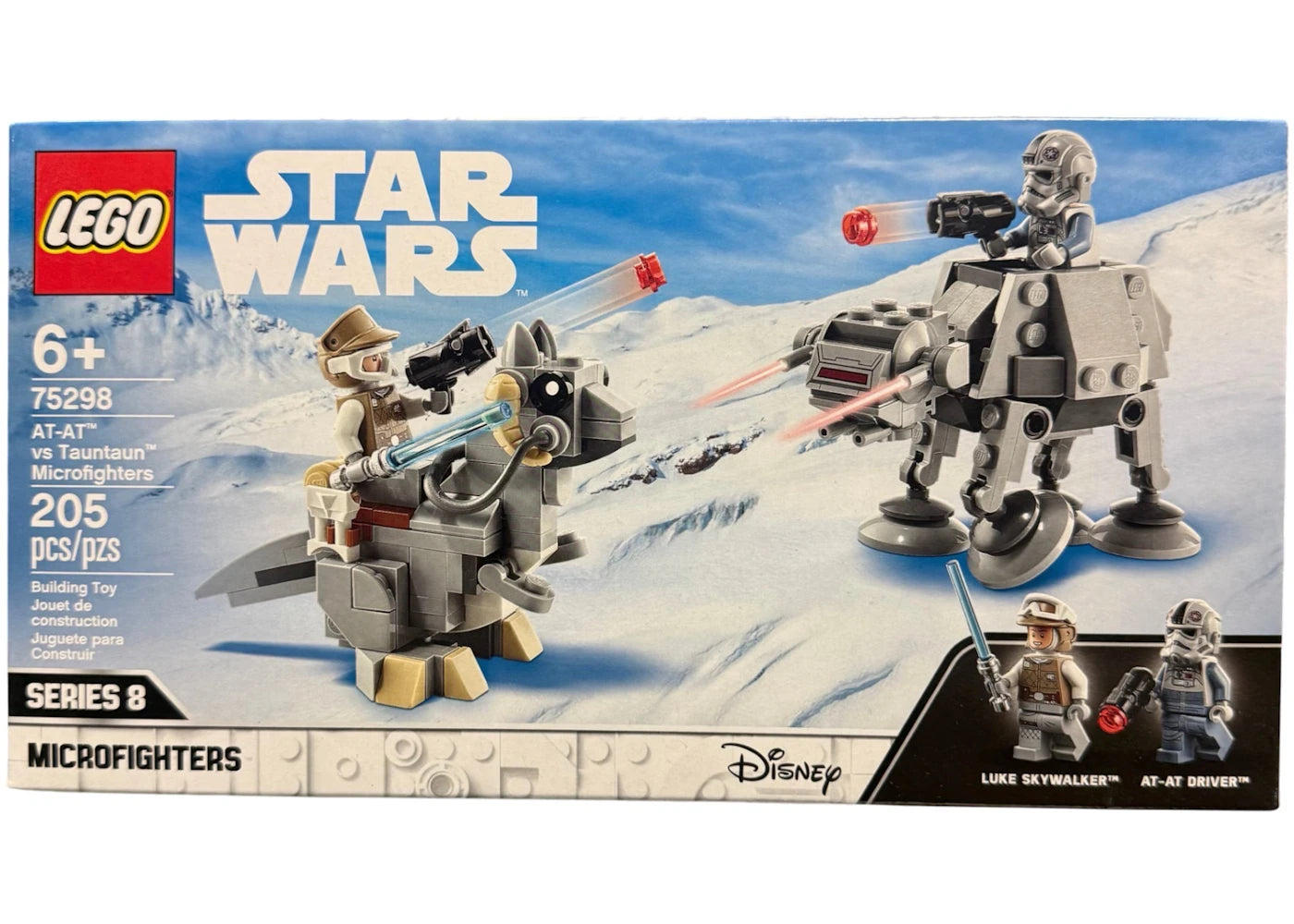 Lego Star Wars At-At Vs. Tauntaun Microfighters Building Kit Set 75298