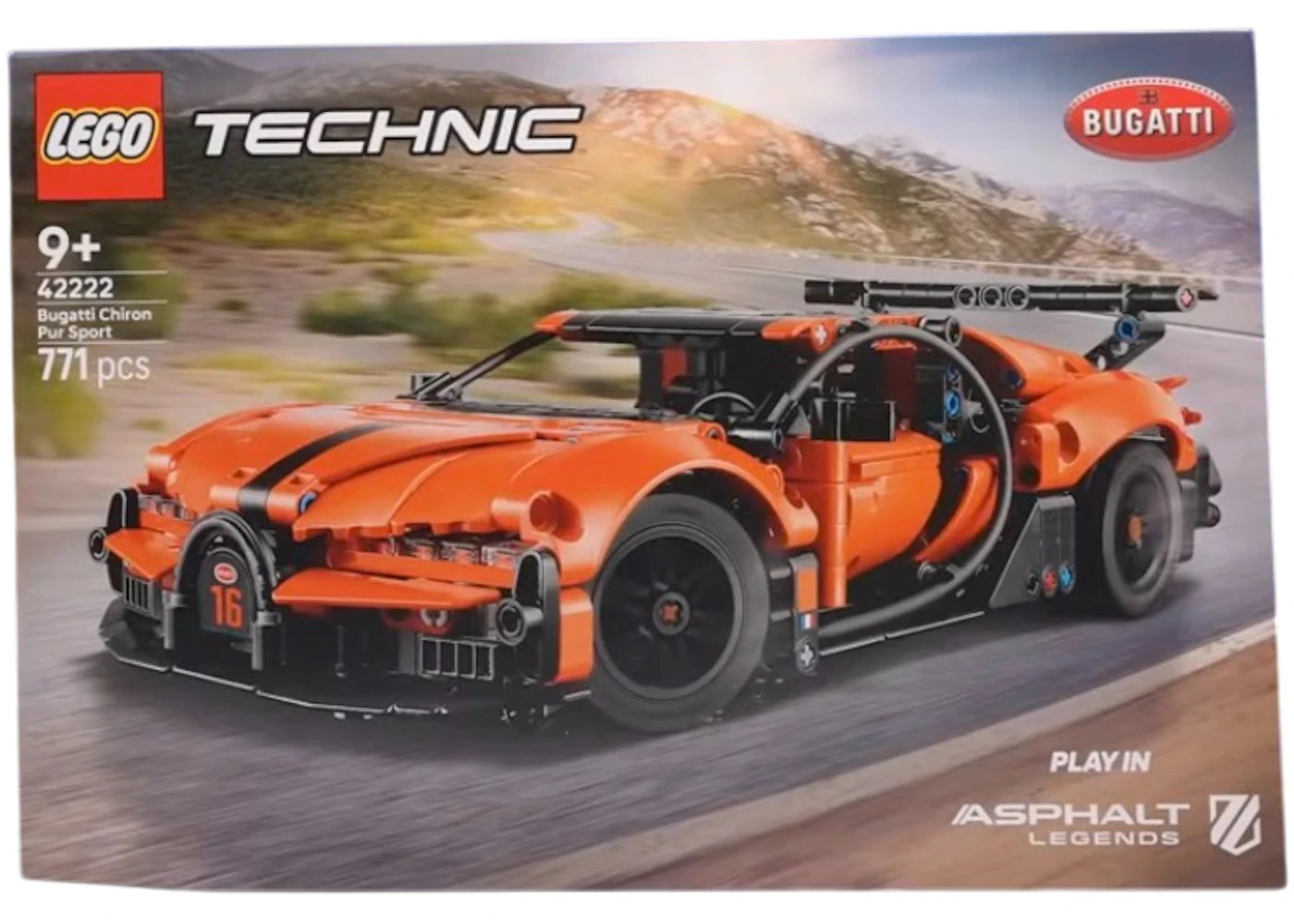 Lego Technic Bugatti Chiron Pur Sport Hypercar Set 42222