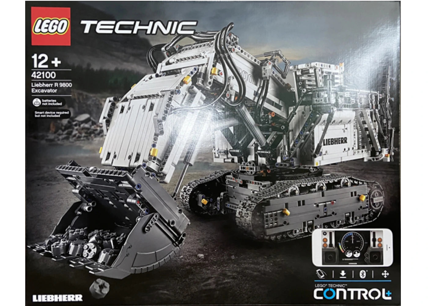 Lego Technic Powered Up Liebherr R 9800 Excavator Set 42100