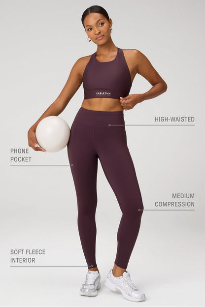 Fabletics Cold Weather High-Waisted Pocket Legging