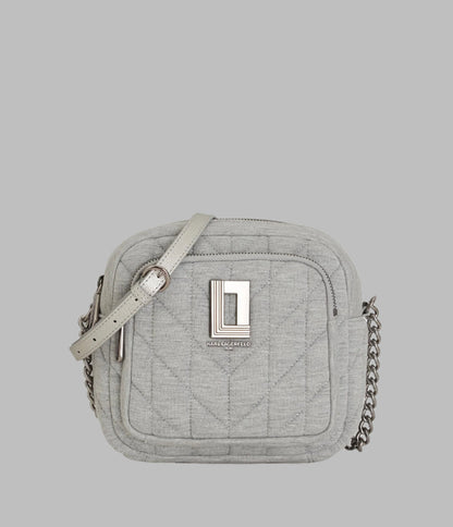 KarlLagerfeld Lafayette jersey knit camera crossbody gry heather