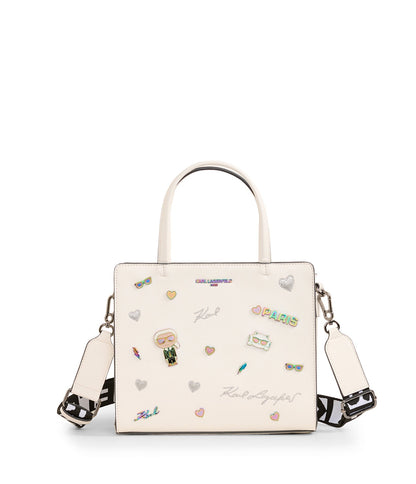 MAYBELLE DUO TOP HANDLE SATCHEL White/Spark White/Spark