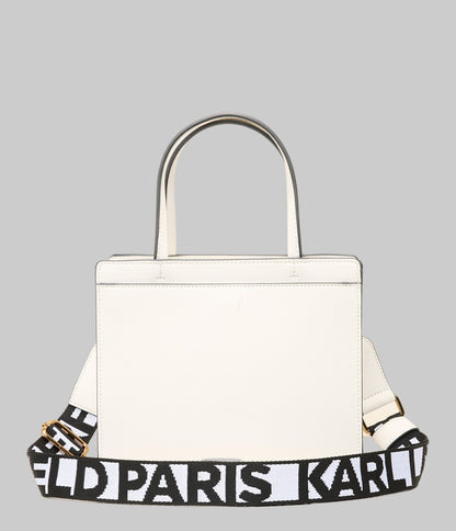 KarlLagerfeld Maybelle duo top handle satchel multi/white