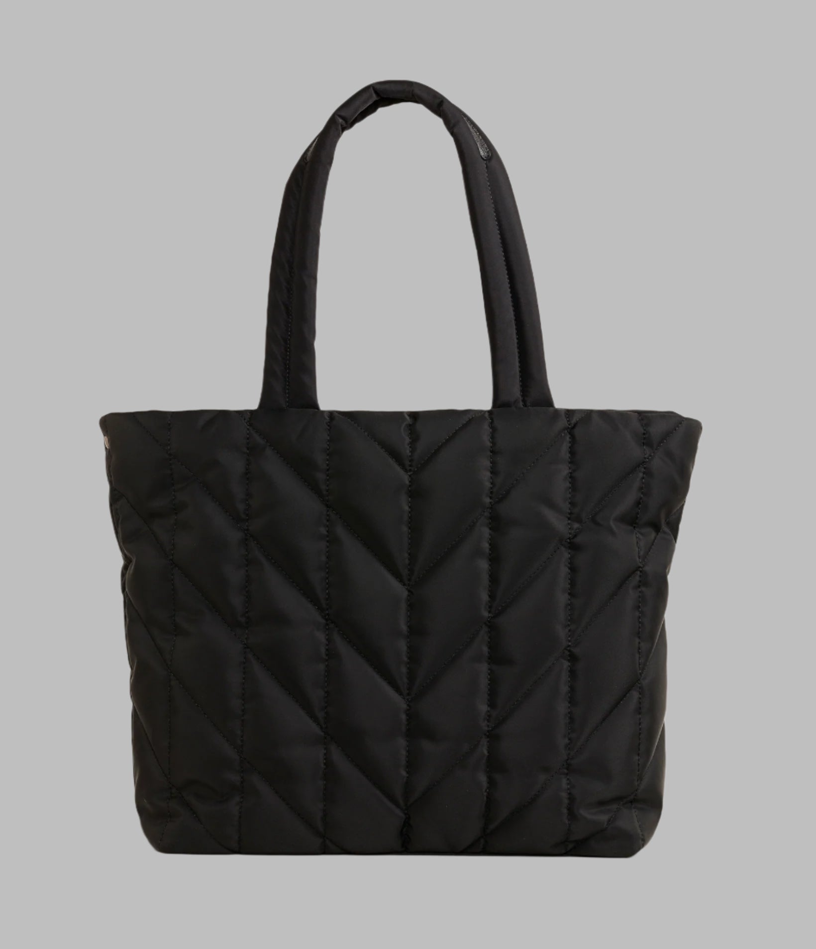 KarlLagerfeld Voyage quilted tote black/gunmetal