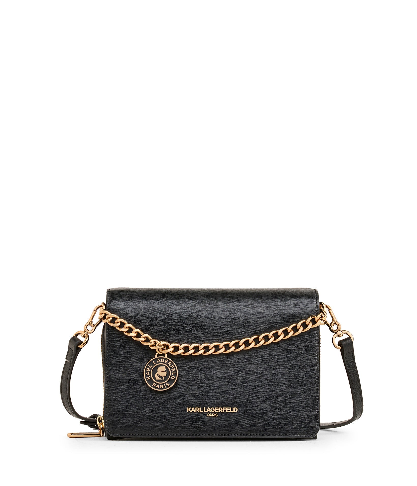 LOURDES LEATHER CROSSBODY Black Black