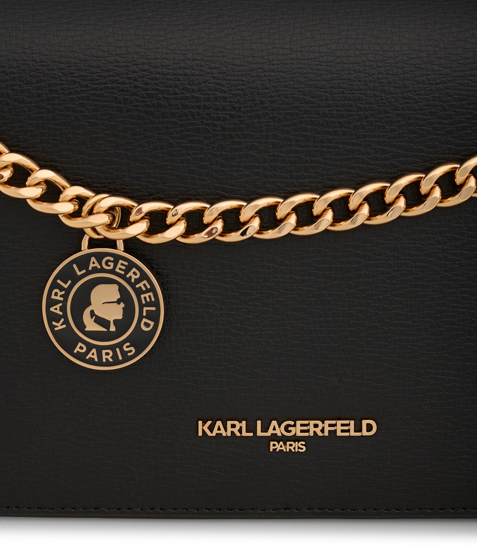 KarlLagerfeld Lourdes leather crossbody black
