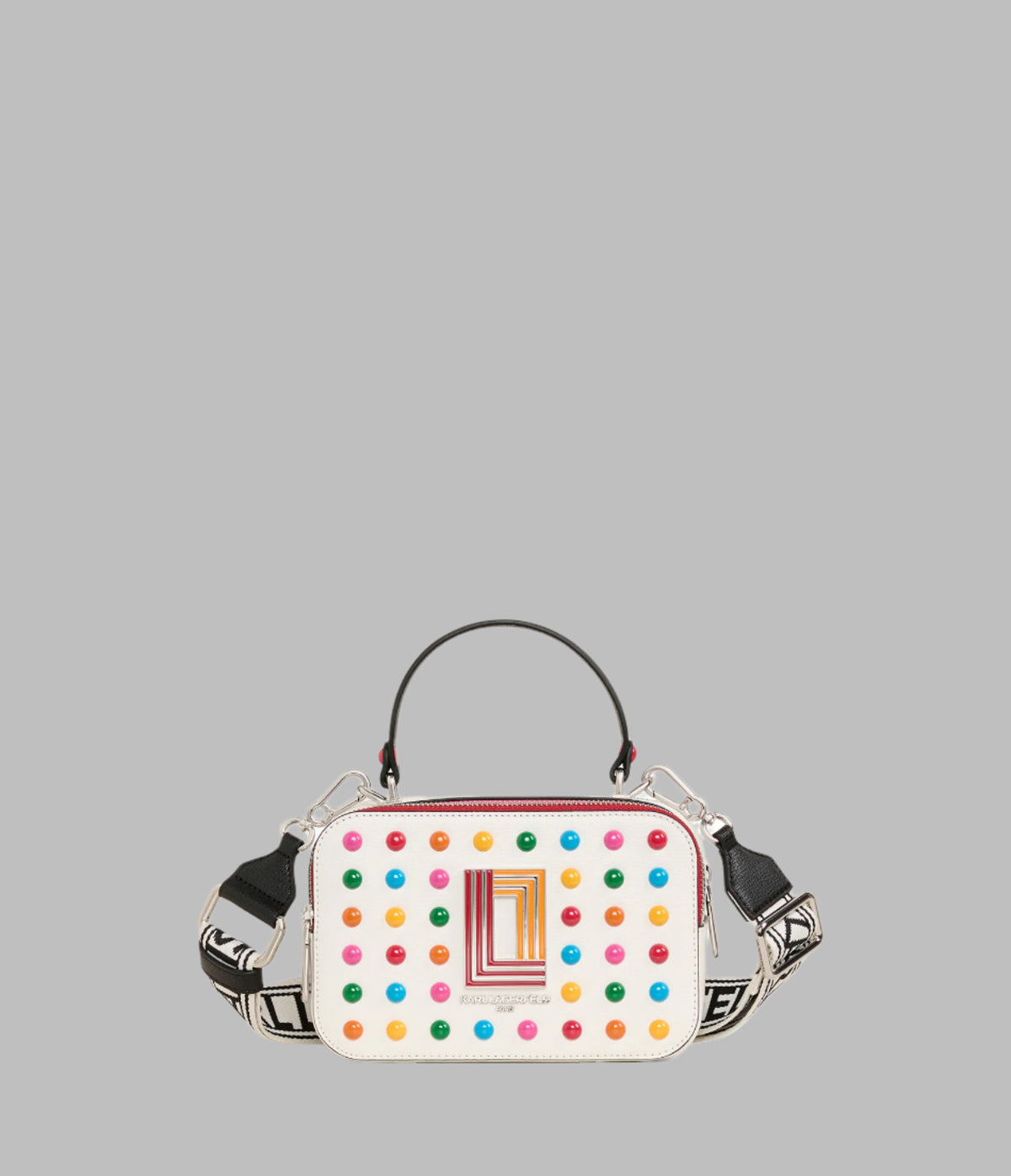 KarlLagerfeld Simone camera crossbody bag white multi