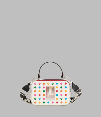 KarlLagerfeld Simone camera crossbody bag white multi