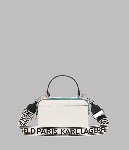 KarlLagerfeld Simone camera crossbody bag white multi