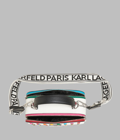 KarlLagerfeld Simone camera crossbody bag white multi