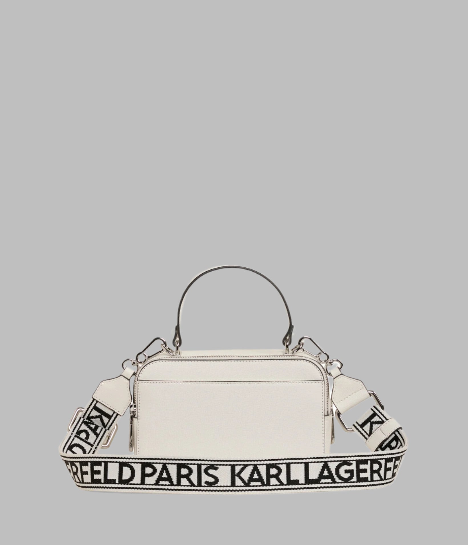 KarlLagerfeld Simone camera crossbody winter white