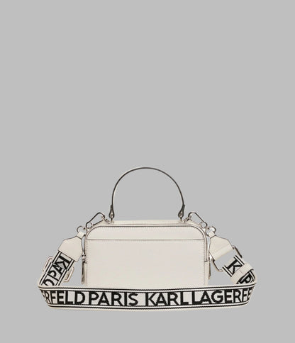 KarlLagerfeld Simone camera crossbody winter white