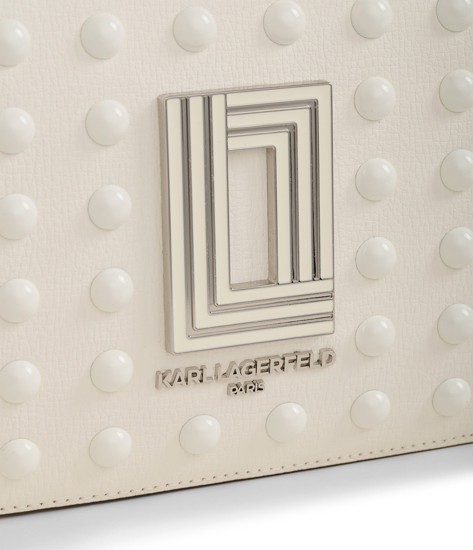KarlLagerfeld Simone camera crossbody winter white