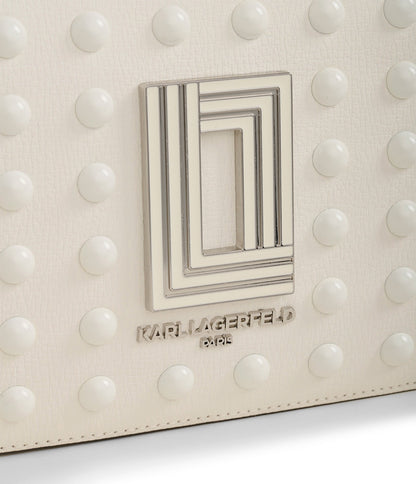KarlLagerfeld Simone camera crossbody winter white