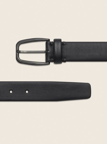 Zegna Black Leather Belt