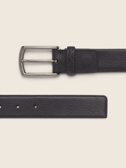 Zegna Black Leather Belt