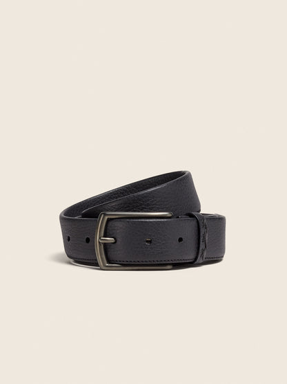 Zegna Black Leather Belt