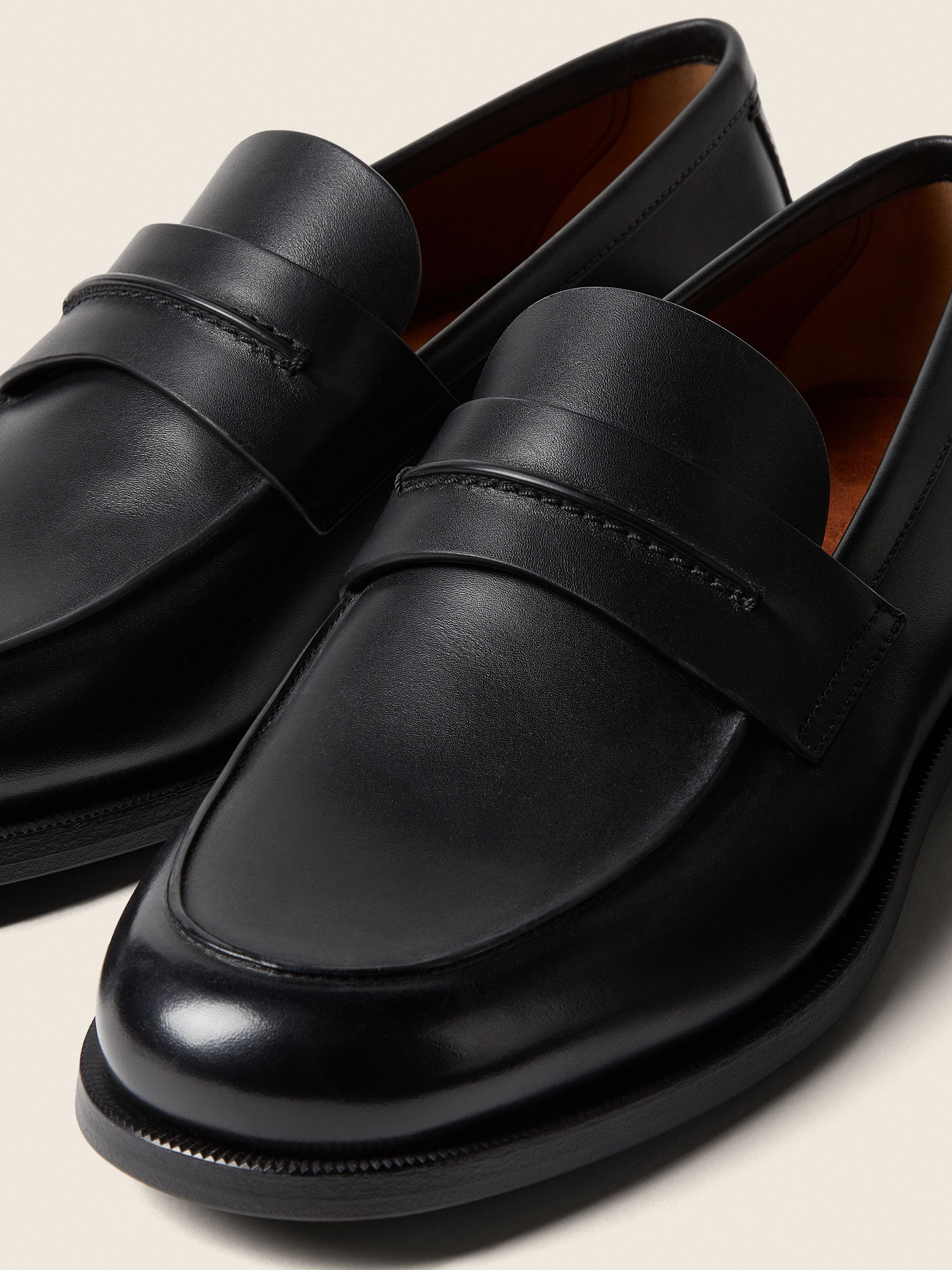 Zegna Black Leathermocassincorso Loafers