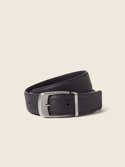 Zegna Dark Brown Leather Belt