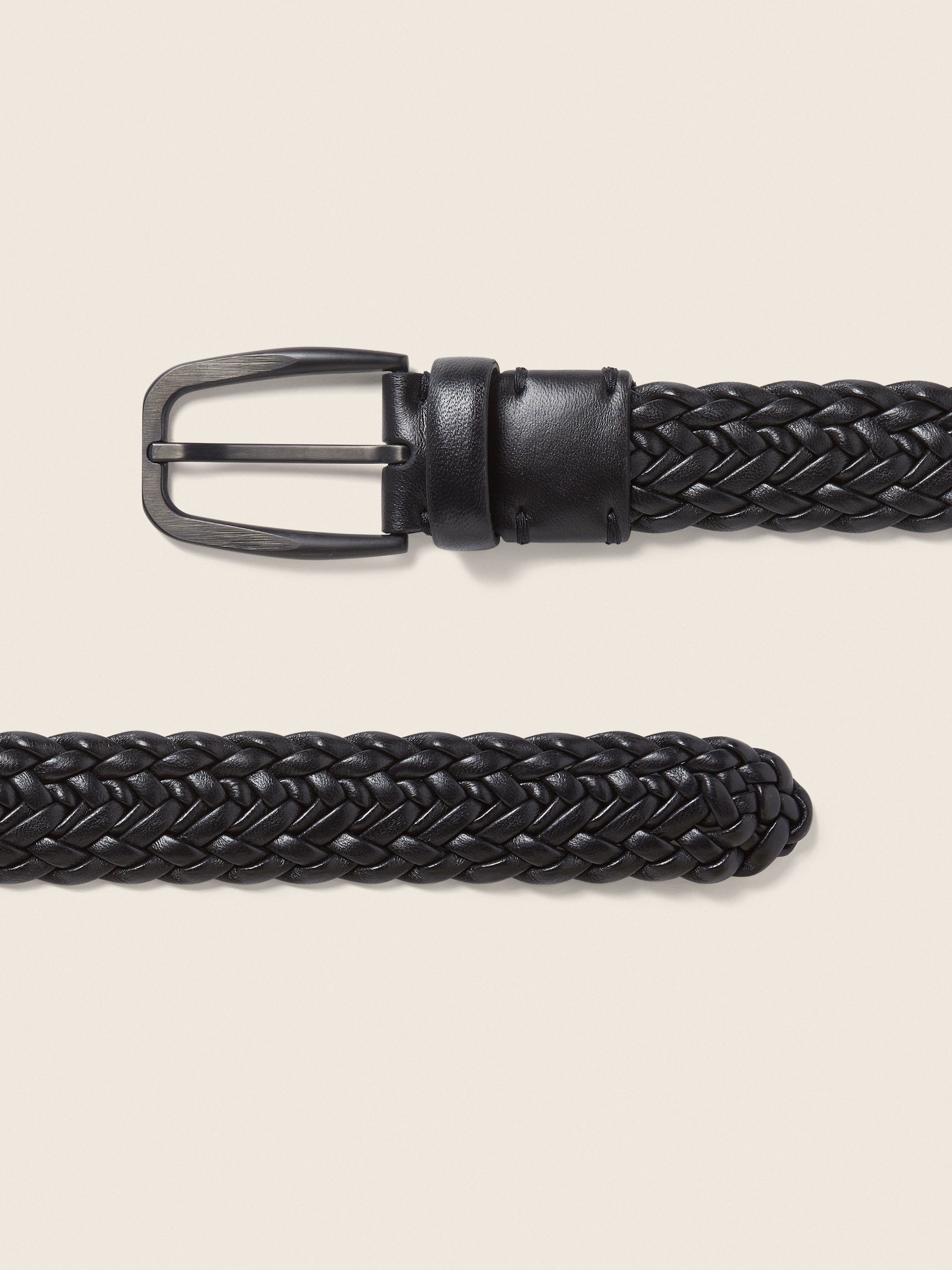 Zegna Black Leather Belt