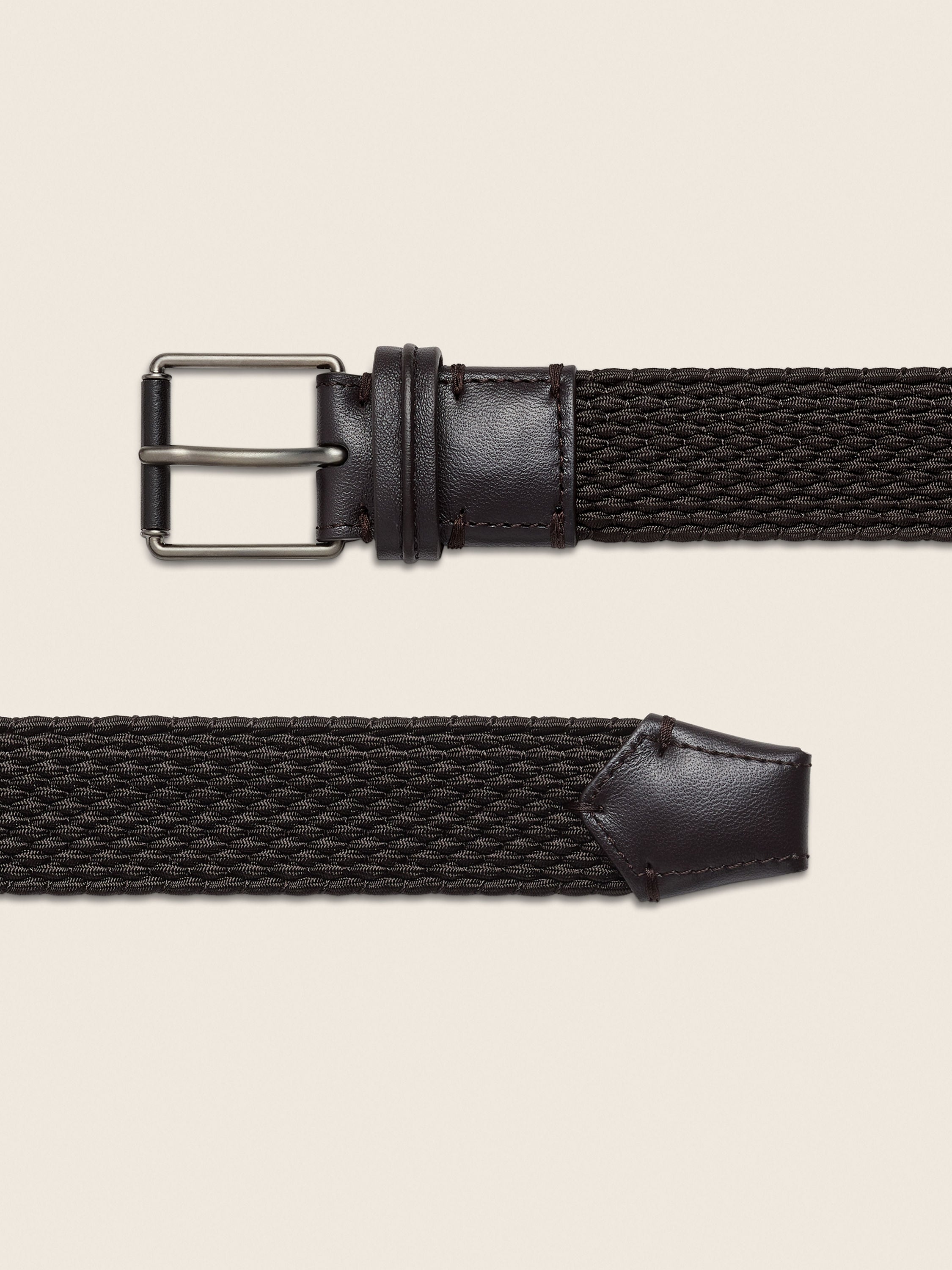 Zegna Dark Brown Rayon Belt