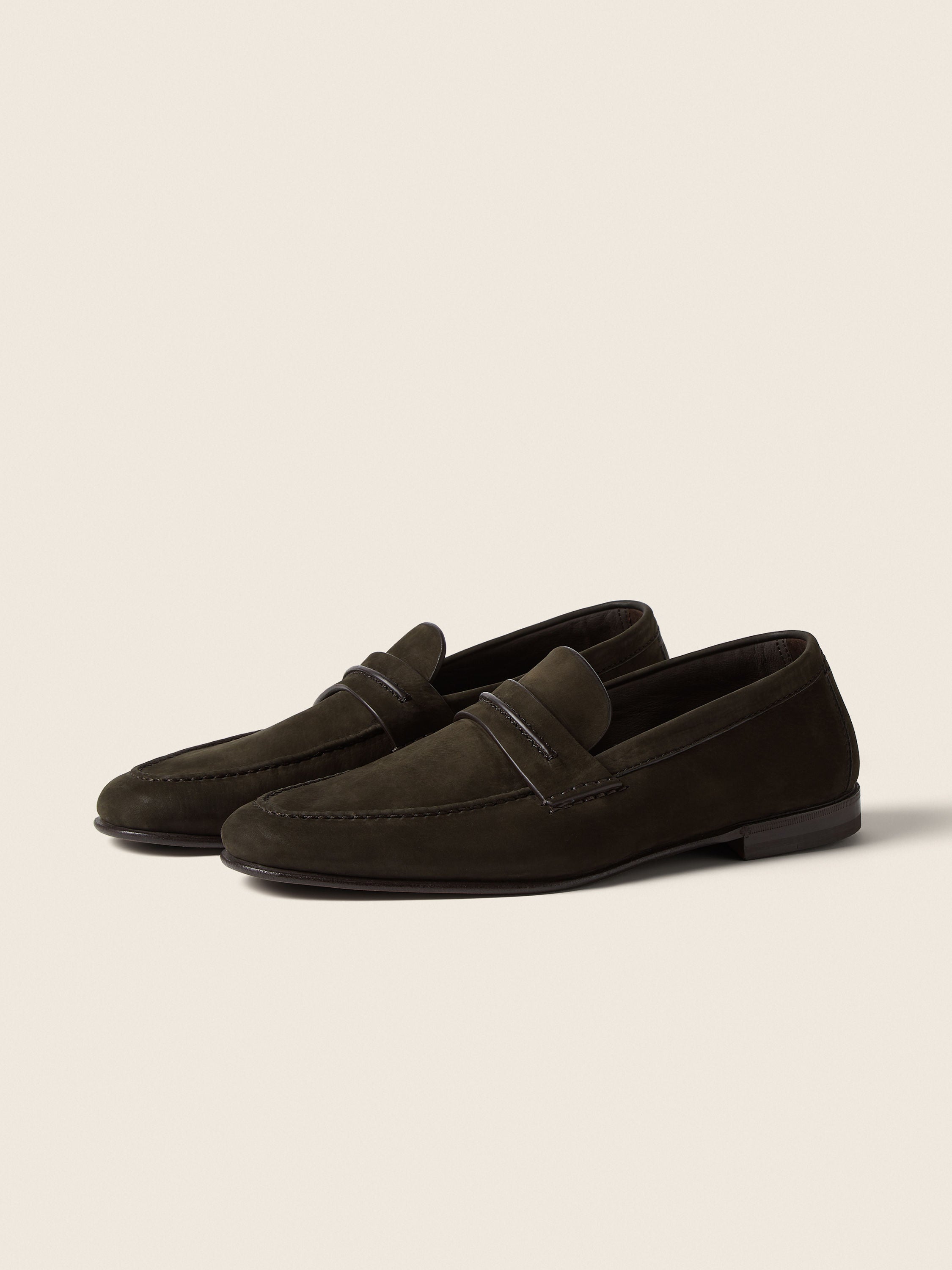 Zegna Dark Brown Secondskin Mocassin Loafer
