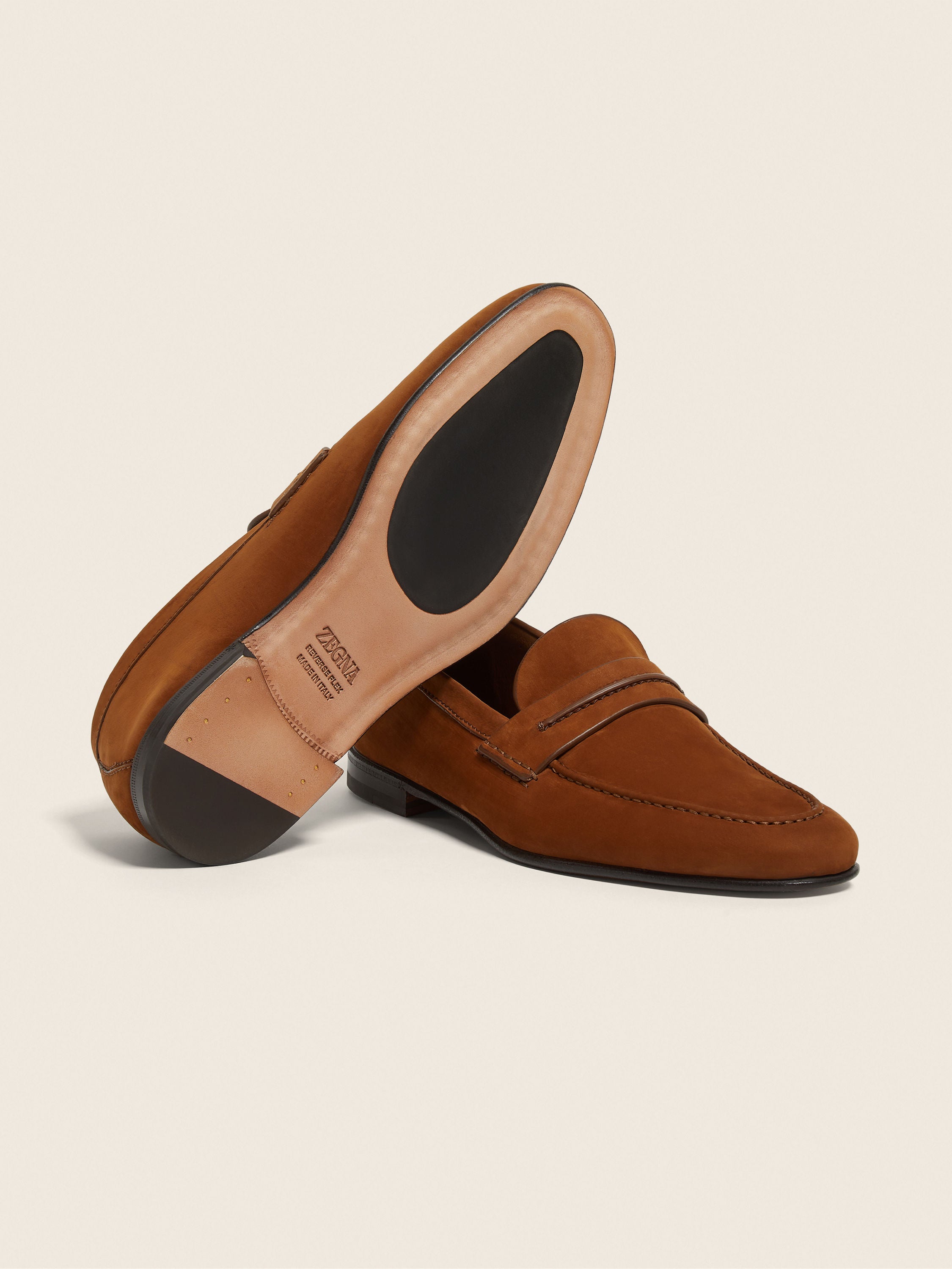 Zegna Dark Foliage Secondskin Mocassin Loafer