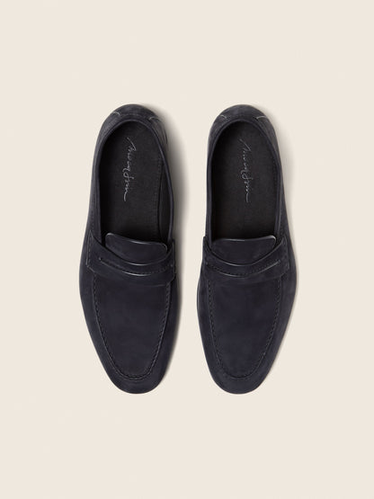 Zegna Navy Blue Secondskin Mocassin Loafer