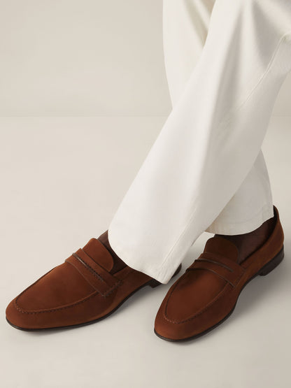 Zegna Light Brown Secondskin Mocassin Loafer